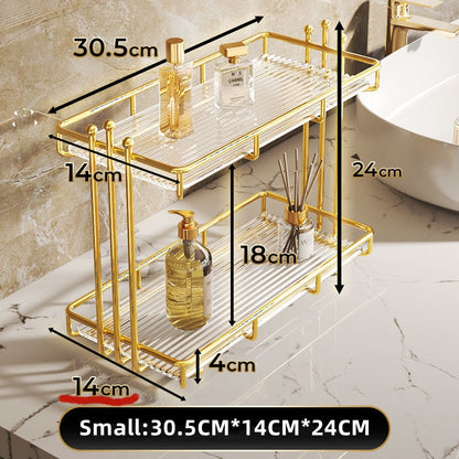 Golden Acrylic Beauty Organiser
