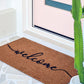 Cursive Welcome Doormat Embossed