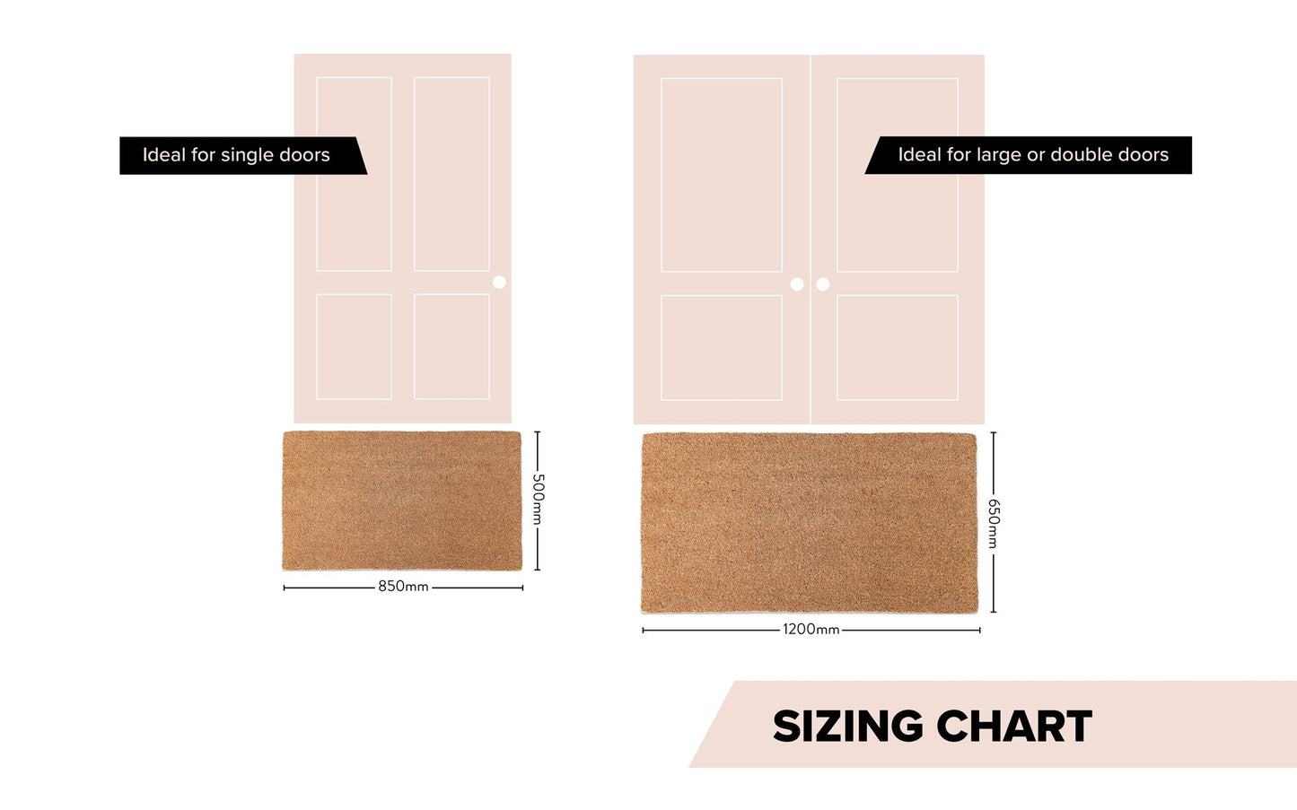 Cursive Welcome Doormat Embossed