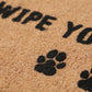 Wipe Your Paws Doormat Embossed