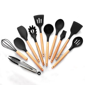 Cooking tool sets Non-toxic cooking baking kitchen tools utensils silicone  shovel spoon scraper brush spade