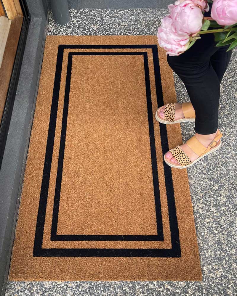 Embossed Double Border Doormat