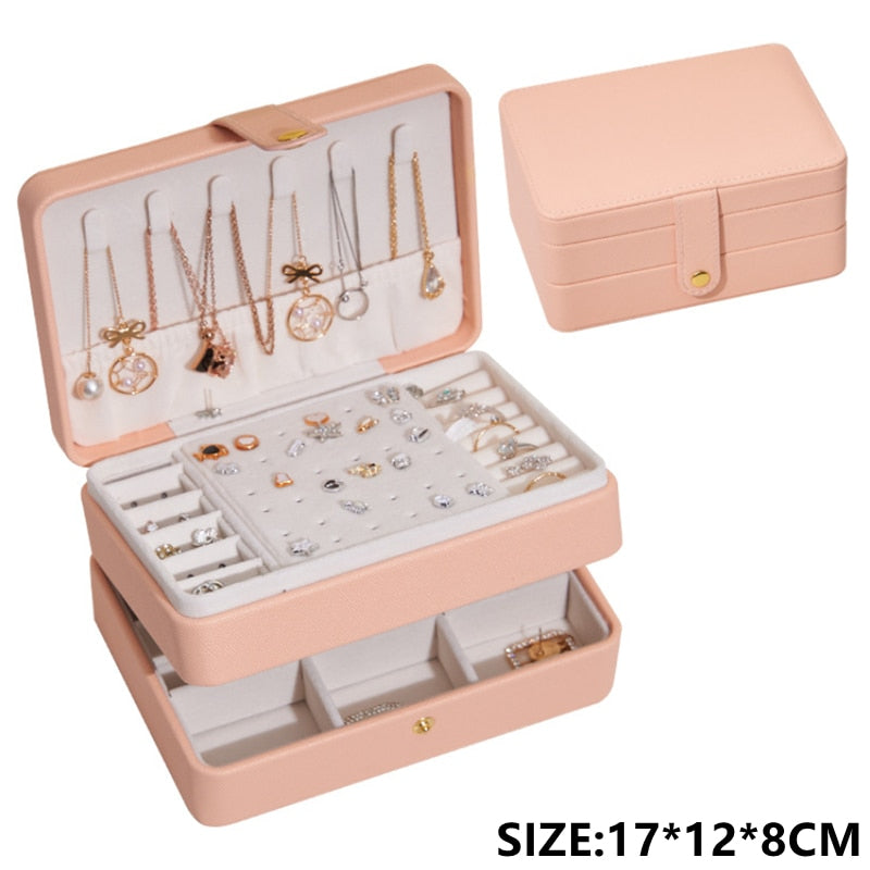 Portable Leather Jewellery Box