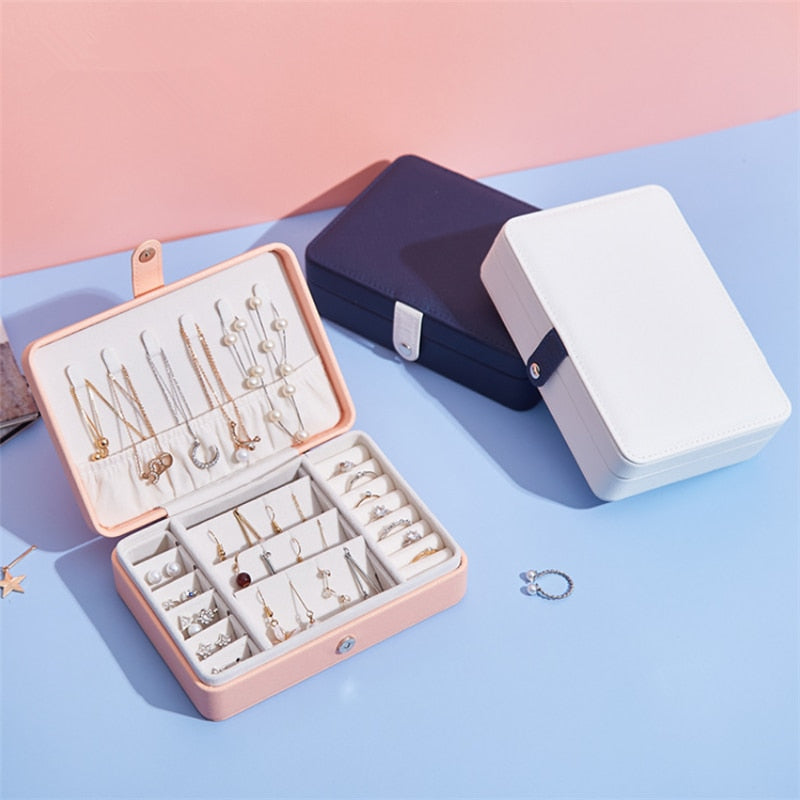 Portable Leather Jewellery Box