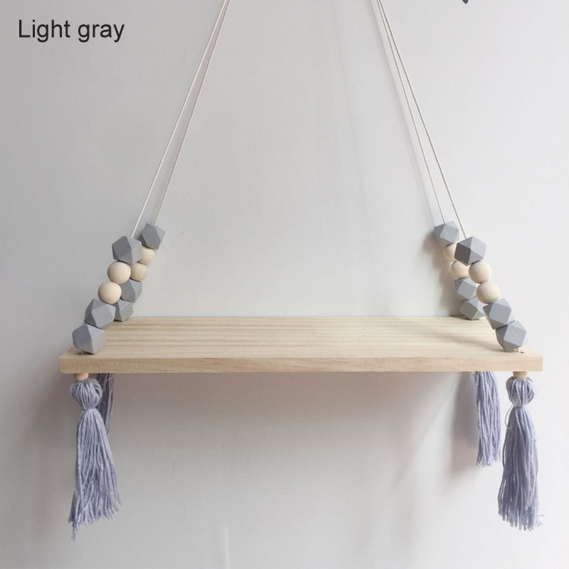 Hanging Beaded Shelf