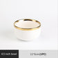 White with Golden Rim Tableware Set