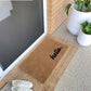Hello Doormat Embossed