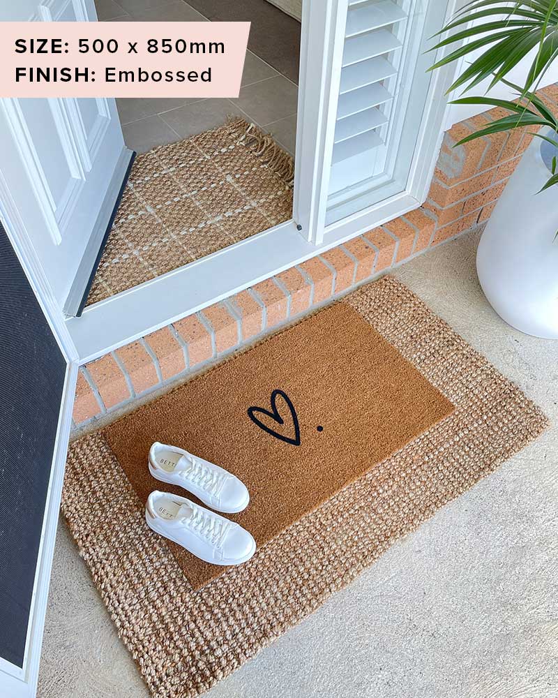 Just Love Doormat Embossed