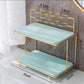 Golden Frame Bathroom Storage Rack