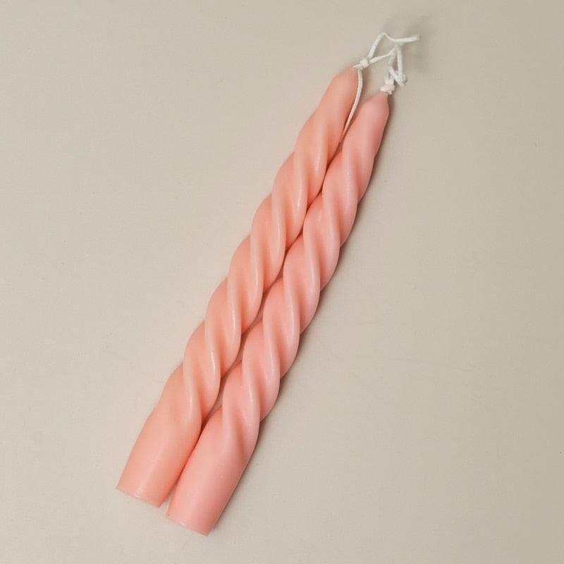 Spiral Scented Taper Candles (2pc)