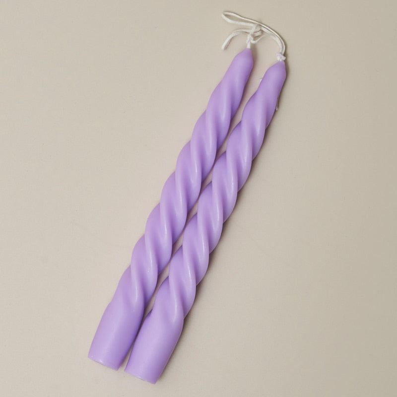 Spiral Scented Taper Candles (2pc)