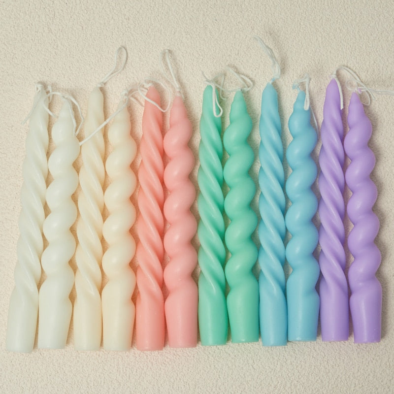 Spiral Scented Taper Candles (2pc)