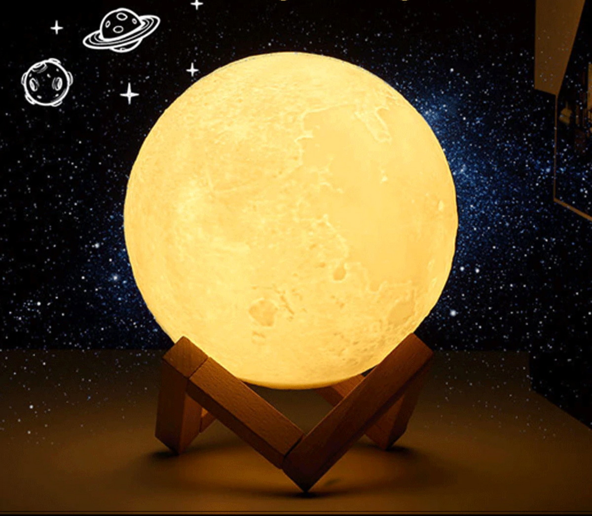 Rechargeable Moon Lamp