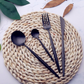 Black Cutlery Set (4 piece)