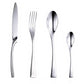 Stylish 24 Piece Silver Cutlery Set