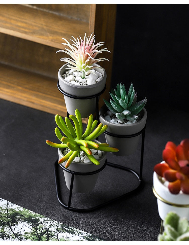 3 Tiered Mini Succulent Pots