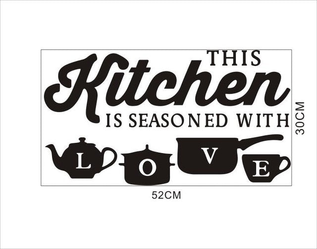 Kitchen Sticker Decals