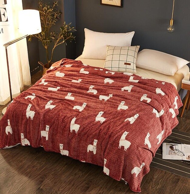 Llama Fleece Blanket