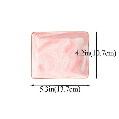 Pink and Grey Marbled Tray