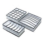 3 Piece Polka Dot Bedroom Organiser