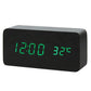 Faux Wood LED Alarm Clock