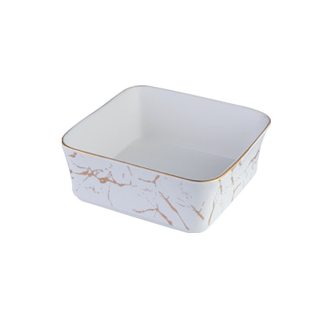 Black and White Marble Serving Dish