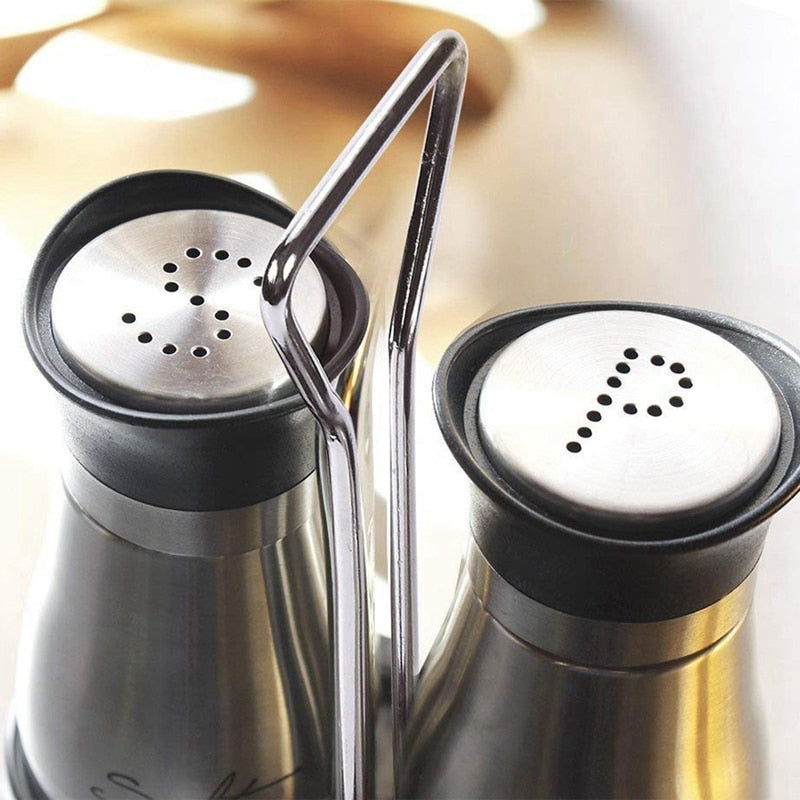 Stainless Steel Salt & Pepper Shaker Set