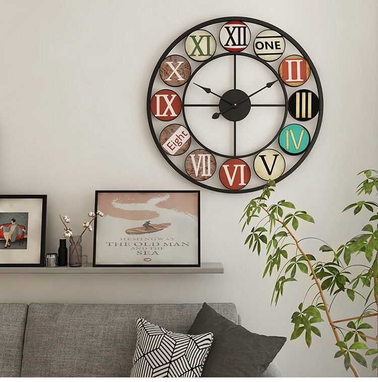 Rounded Roman Wall Clock