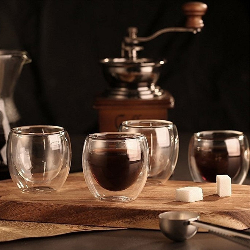 Double Glass Espresso Cups