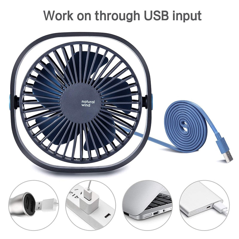 USB Mini Desk Fan