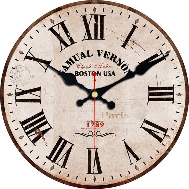 Roman Numeral Vintage Wall Clocks