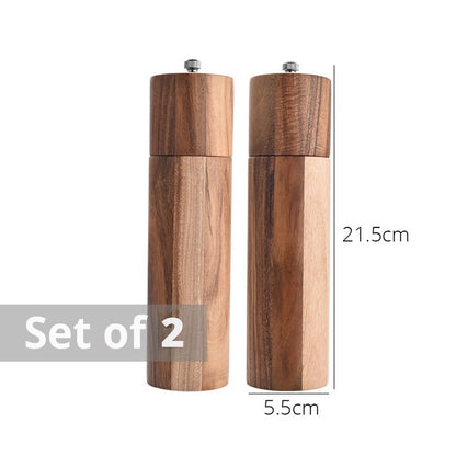 Wooden Salt and Pepper Grinders