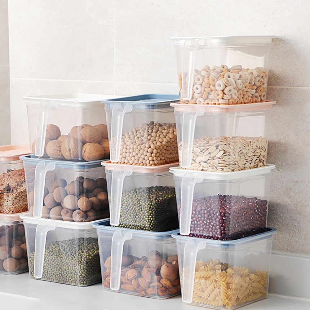 Transparent Storage Container with Handle – The Decor House