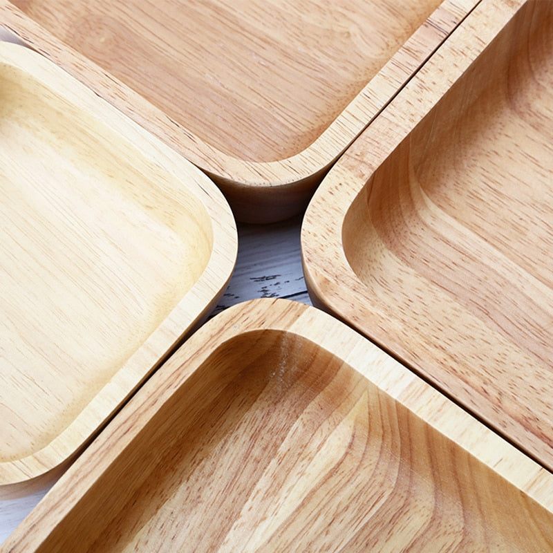 Wooden Square Bowls