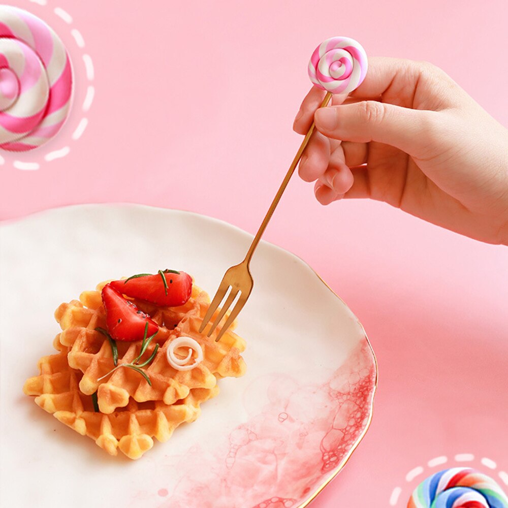 4 Piece Lollipop Dessert Cutlery