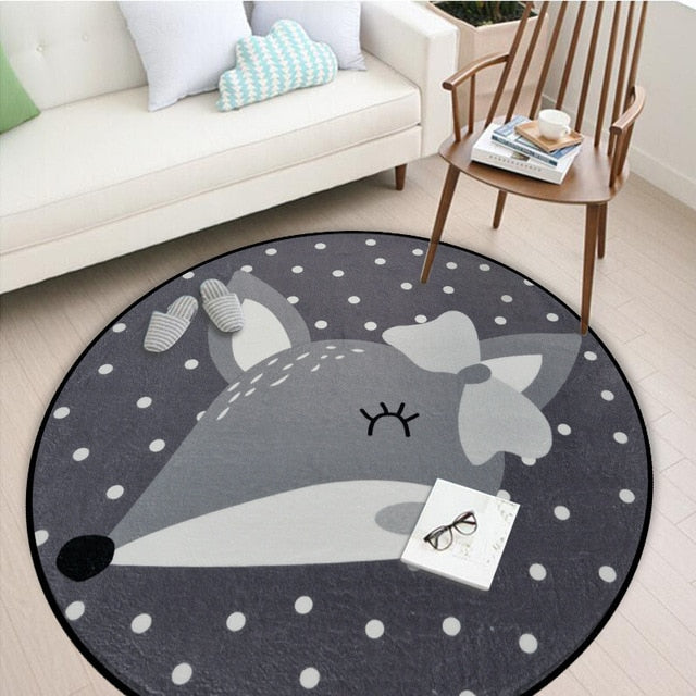 Round Children's Play Mat