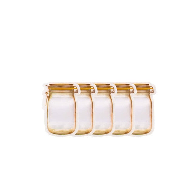 Mason Jar Zipper Bags