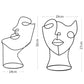 Silhouette Face Sculptures
