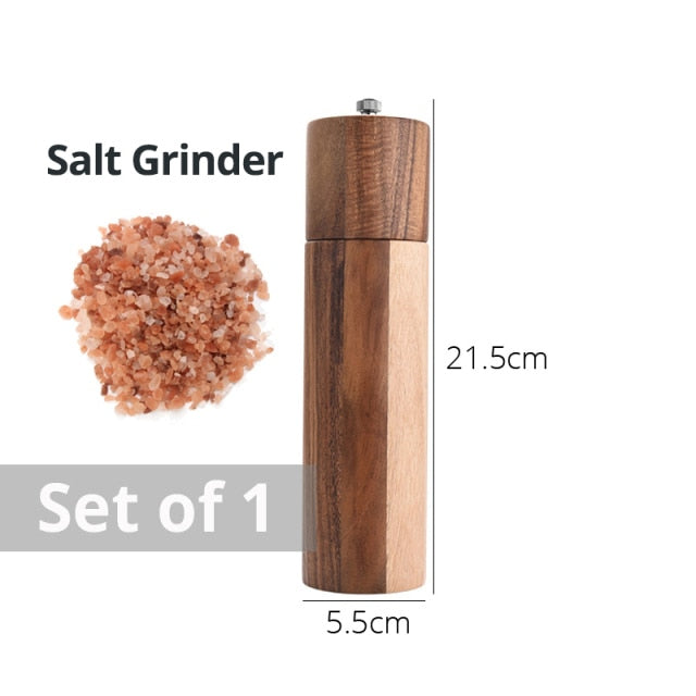 Wooden Salt and Pepper Grinders