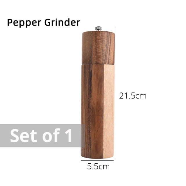 Wooden Salt and Pepper Grinders