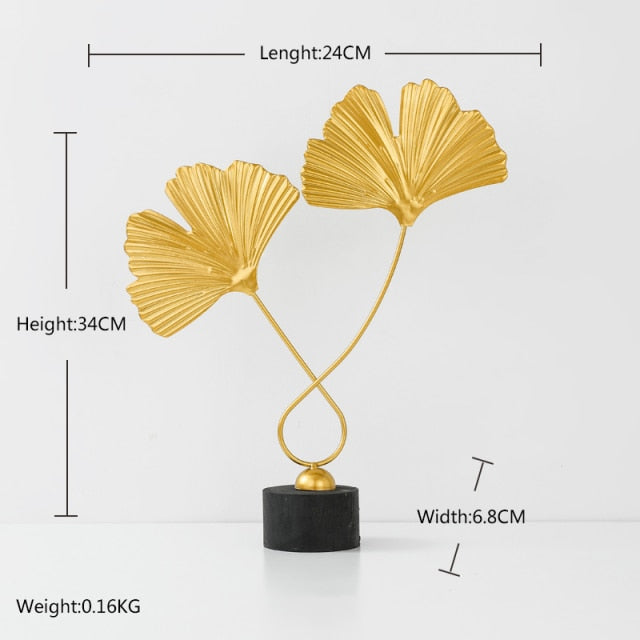 Golden Leaf Decorative Ornament
