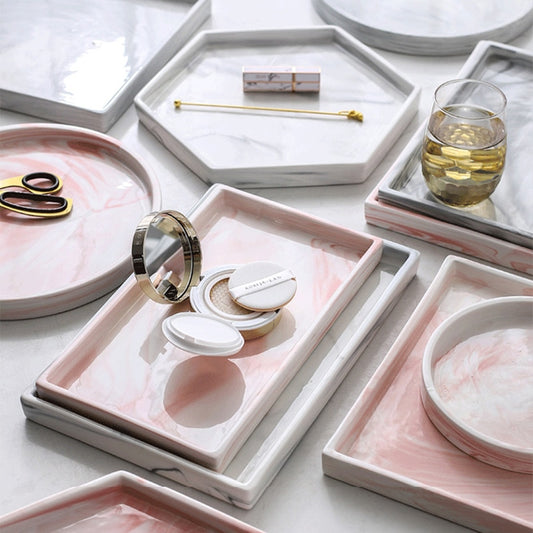 Marbled Ceramic Trays