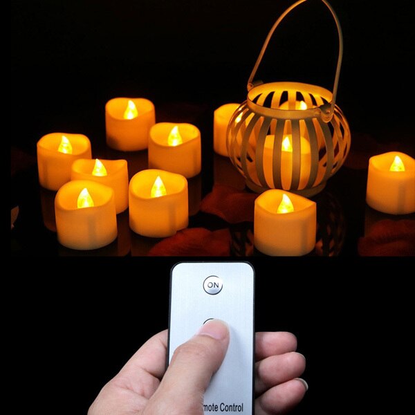 Remote-operated Tea Light Candles