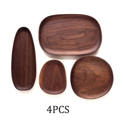 Asymmetrical Wooden Serving Platter