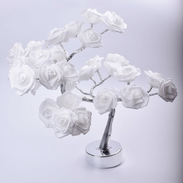 Led rose online tree lamp