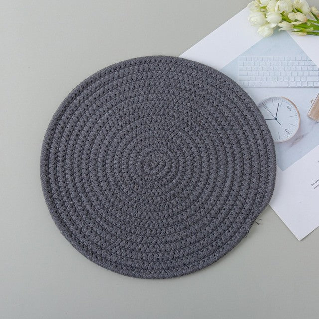 Woven/Braided Placemat and Coasters
