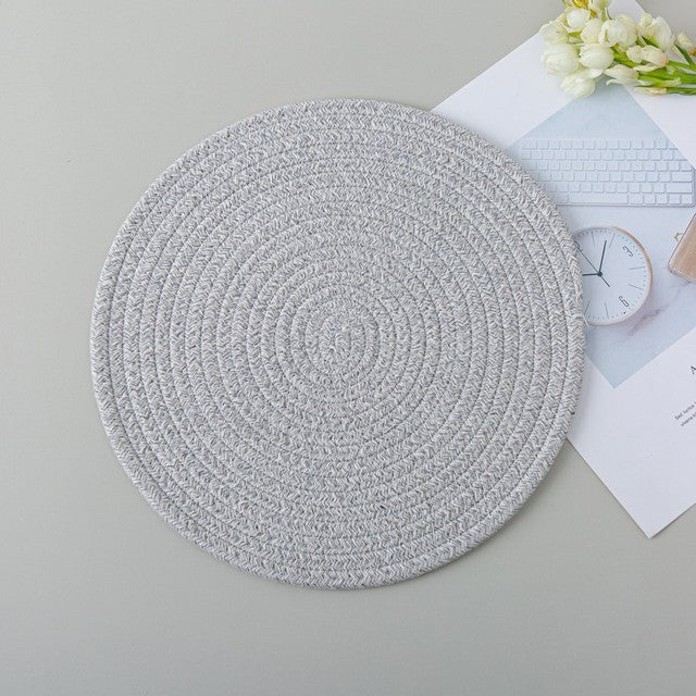Woven/Braided Placemat and Coasters